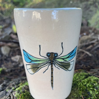 Libelle eisblau