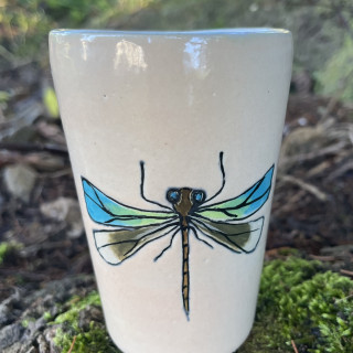 Libelle eisblau